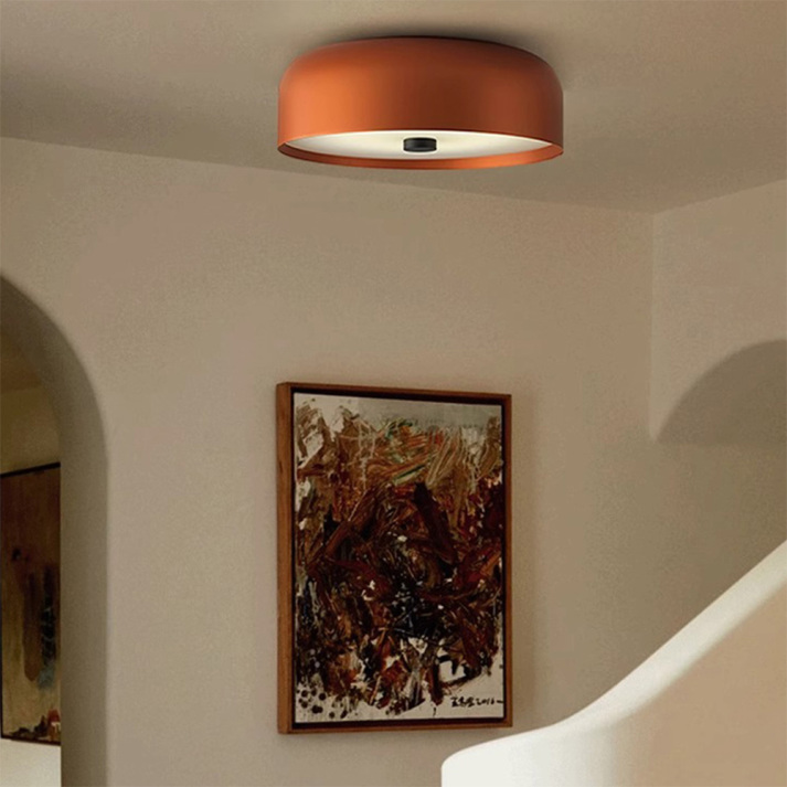 Nordische Retro-Deckenleuchte | Minimalistische LED-Aufbauleuchte
