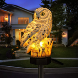 Lampe de jardin solaire Hibou extérieur chemin Piquet lampe