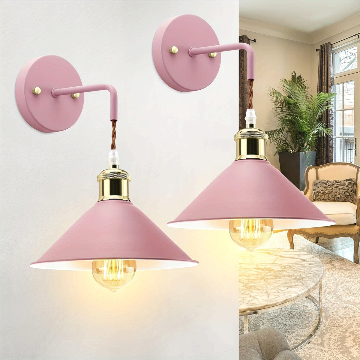 Moderne Metall-Wandleuchte | Industrielle Wandlampe im Used-Look
