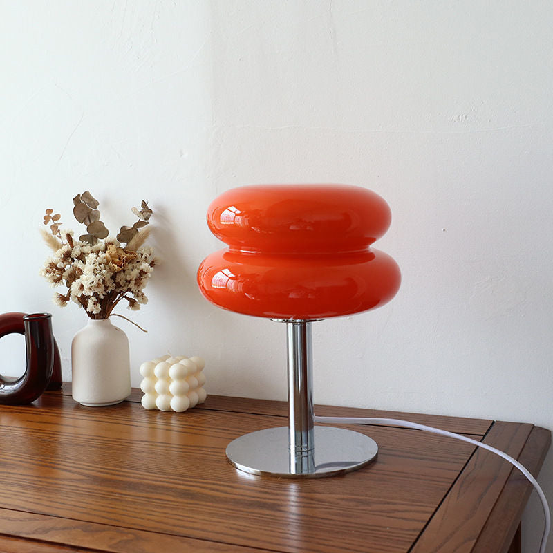 Italienische Designer-Glas-Tischleuchte | Moderne Retro-Akzentleuchte