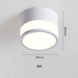 Nordic Surface-Mounted LED Downlight | 9W / 15W Ceiling Light
