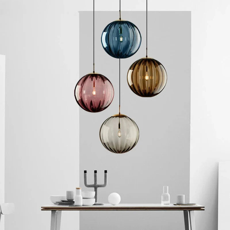 Moderne Glaskugel-Pendelleuchte | Nordische Eleganz für jeden Raum