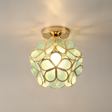Plafonnier Rétro Fleur | Plafonnier PVC Coloré d'Inspiration Vintage