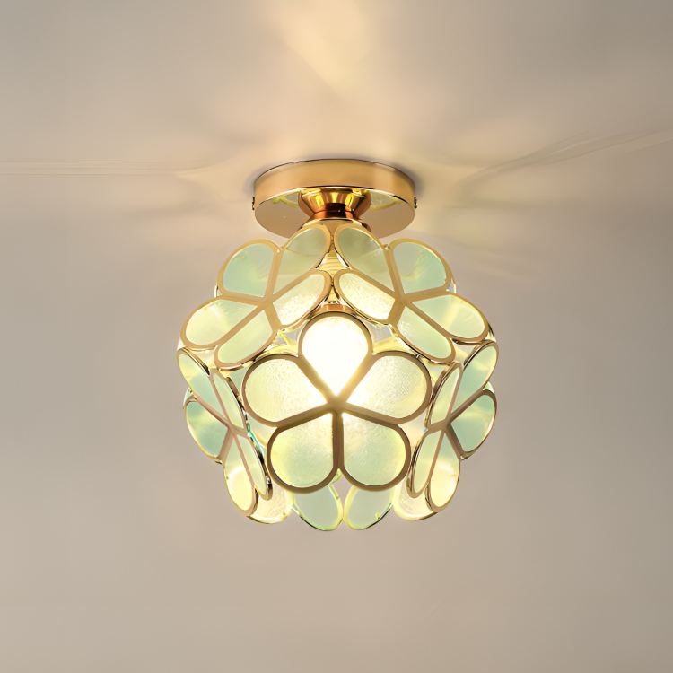 Plafonnier Rétro Fleur | Plafonnier PVC Coloré d'Inspiration Vintage
