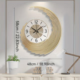Modern 3D Metal Wall Clock | Silent Quartz Movement Decorative Clock