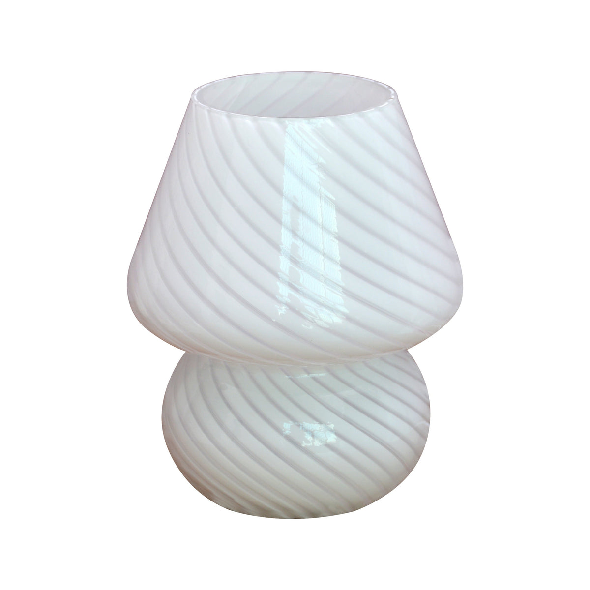 Murano-Style Glass Mushroom Lamp | Dimmable USB Table Lamp