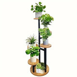 Verdura | 6-Tier Round Plant Stand | Wooden
