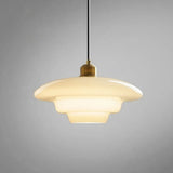 White Glass Pendant Light | Modern Mid-Century Elegance